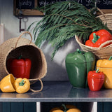 Cutie ceramica cu capac, verde, 21.2 cm, Pepper - BORDALLO PINHEIRO Cutie ceramica cu capac, verde, 21.2 cm, Pepper - BORDALLO PINHEIRO