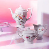 Ceasca pentru espresso si farfurie, Maria Pink Rose by Regula Studli - ROSENTHAL Ceasca pentru espresso si farfurie, Maria Pink Rose by Regula Studli - ROSENTHAL