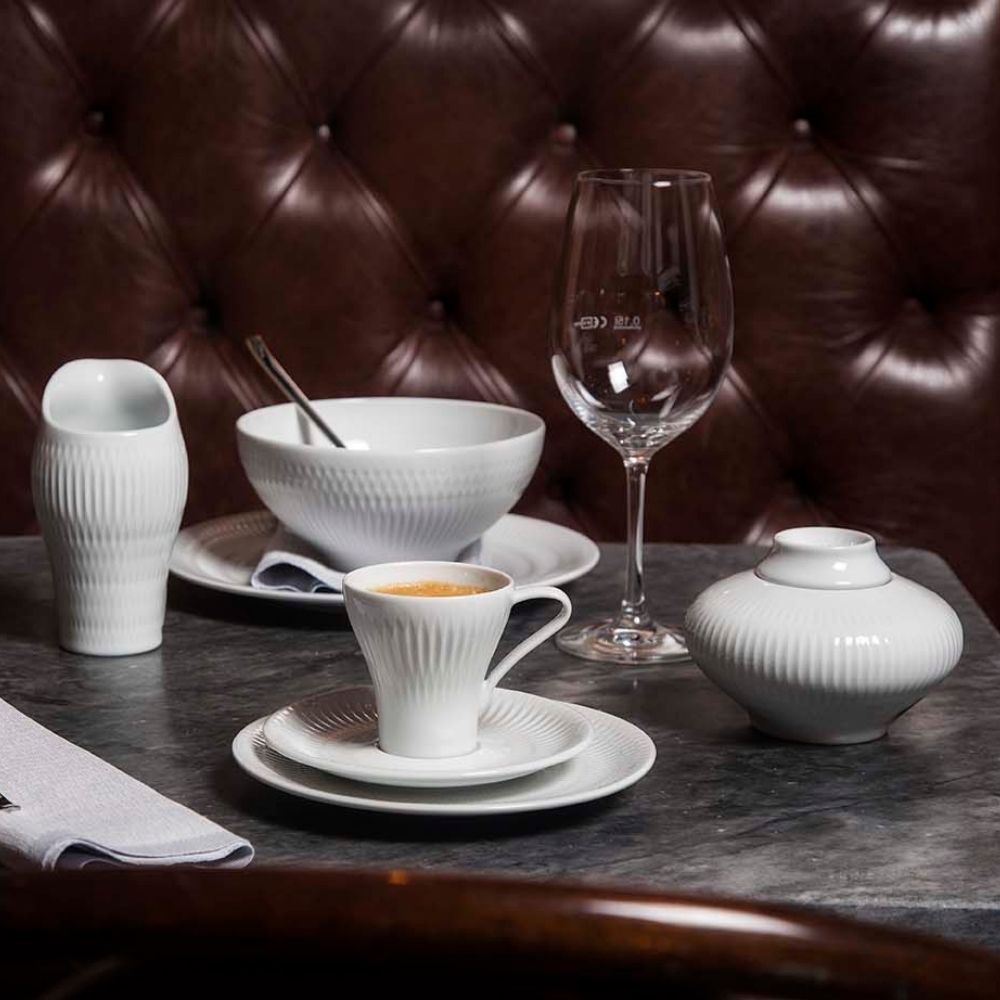 Ceasca pentru espresso si farfurie, Utopia - VISTA ALEGRE Ceasca pentru espresso si farfurie, Utopia - VISTA ALEGRE