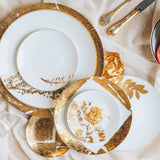 Ceasca pentru espresso si farfurie, Vegetal Gold - BERNARDAUD Ceasca pentru espresso si farfurie, Vegetal Gold - BERNARDAUD