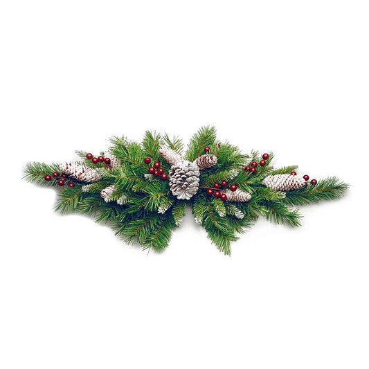 Coronita decorativa Helmsdale, verde, 76 cm - SIMONA'S CHRISTMAS