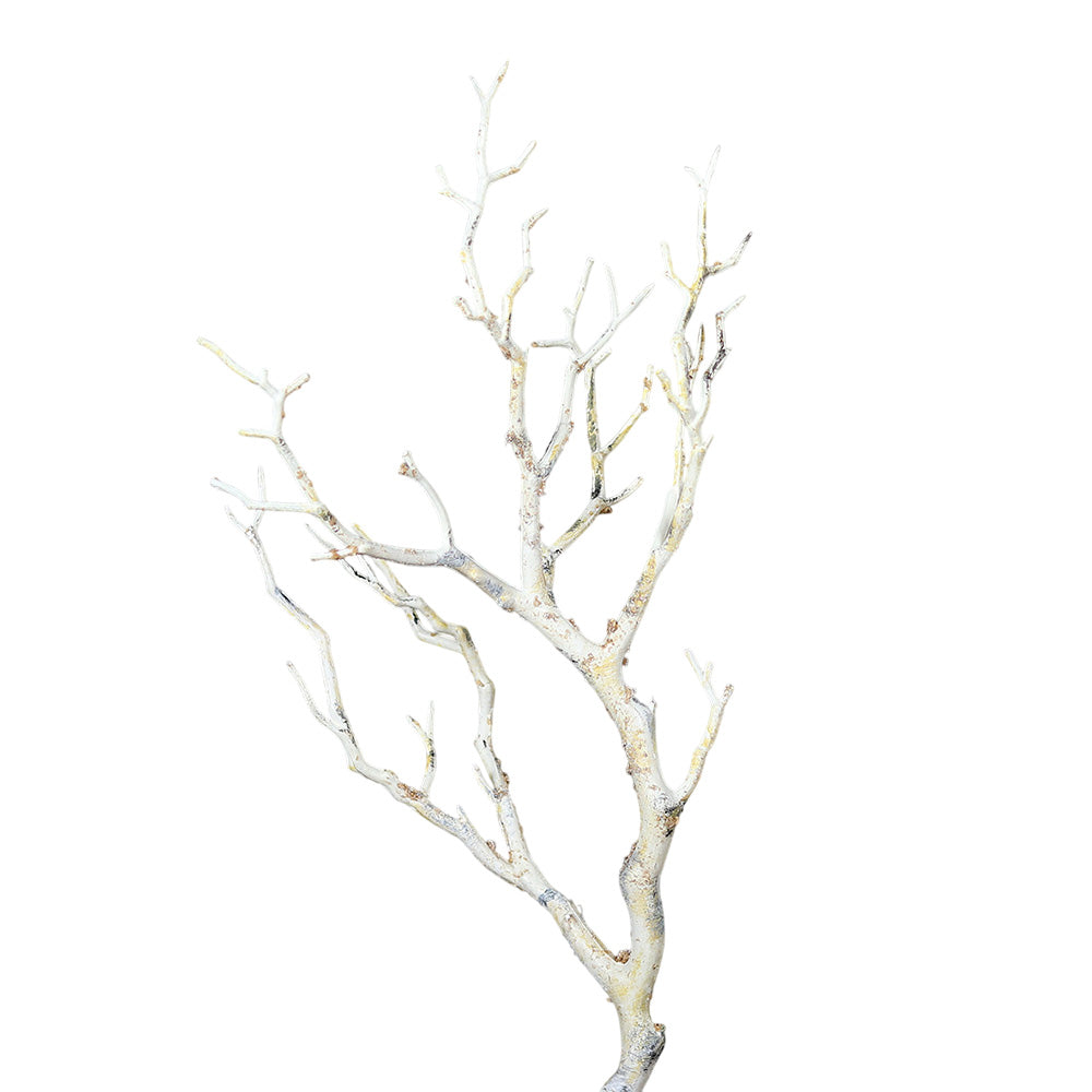 Creanga decorativa Mesteacan, alb, 30 cm - SIMONA'S COLLECTION Creanga decorativa Mesteacan, alb, 30 cm - SIMONA'S COLLECTION