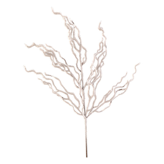 Creanga decorativa Twist, alb, 86 cm - SIMONA'S CHRISTMAS