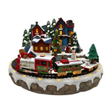 Cutie muzicala Scena sat si tren iarna, 46 cm - SIMONA'S CHRISTMAS Cutie muzicala Scena sat si tren iarna, 46 cm - SIMONA'S CHRISTMAS