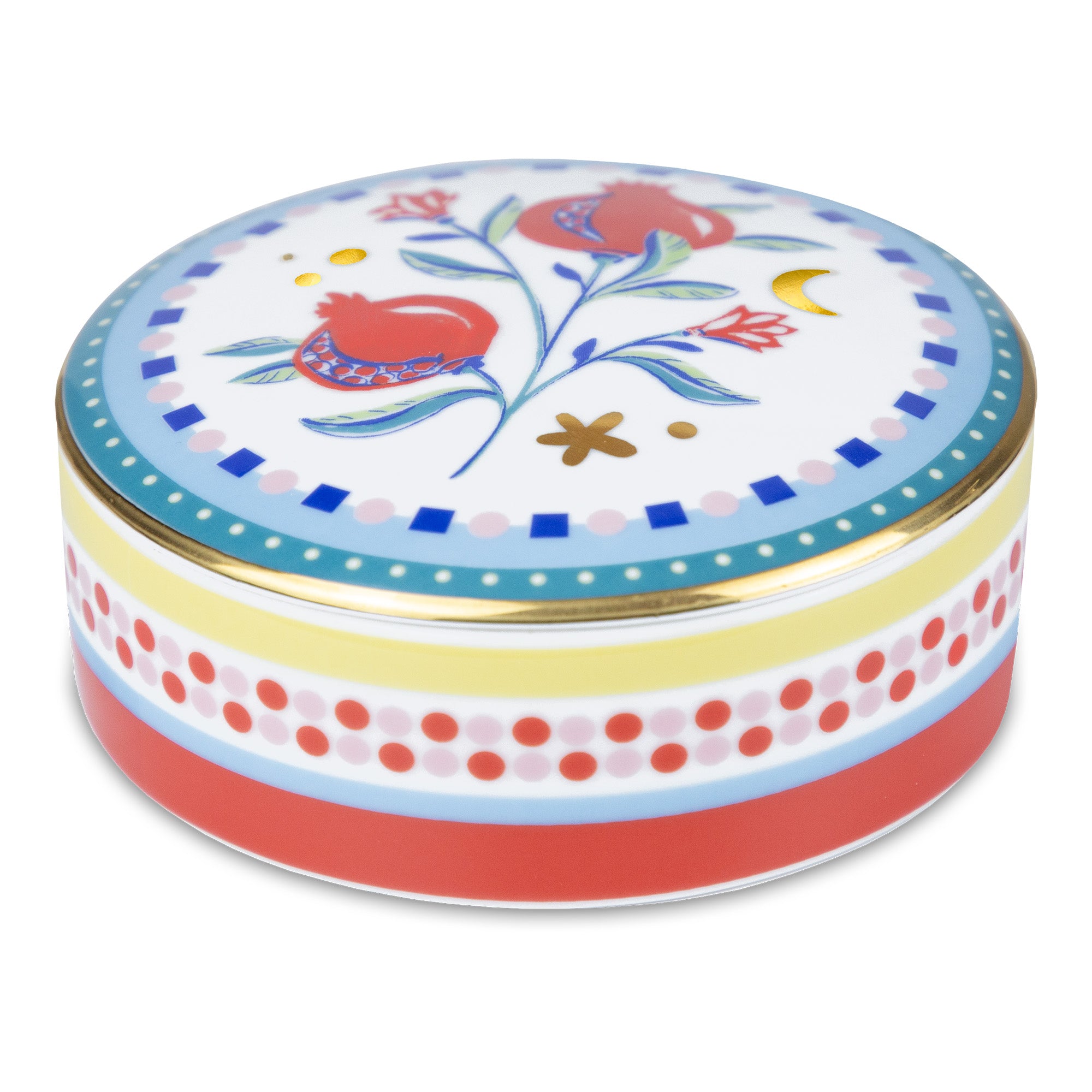 Cutie rotunda din portelan, 13 cm, Mamma Mia - BACI MILANO Cutie rotunda din portelan, 13 cm, Mamma Mia - BACI MILANO