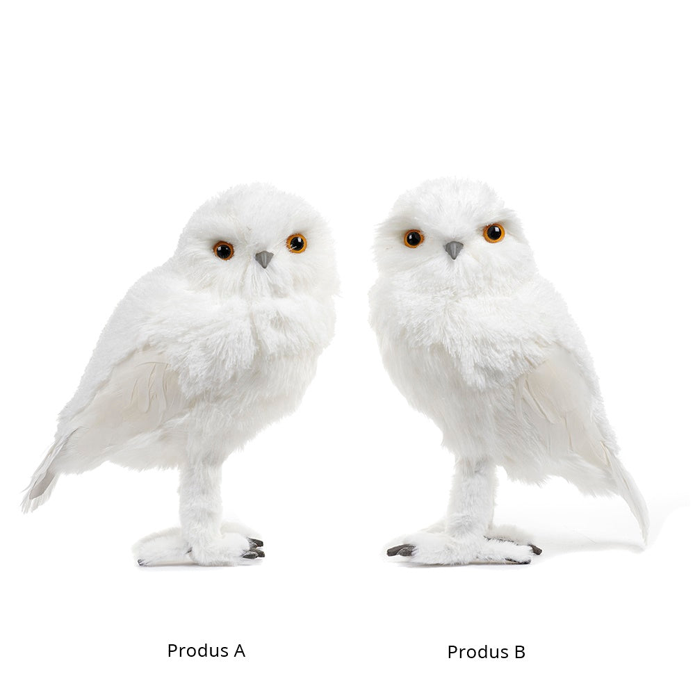 Decoratiune Bufnita Buttercup, alb, 30 cm - SIMONA'S CHRISTMAS Decoratiune Bufnita Buttercup, alb, 30 cm - SIMONA'S CHRISTMAS