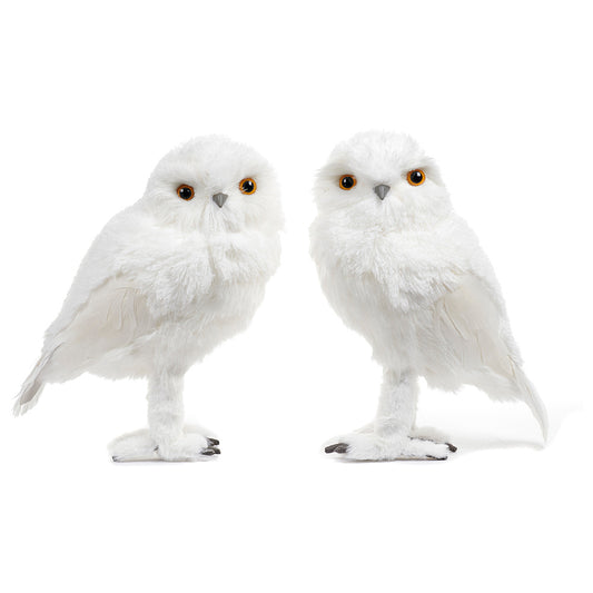 Decoratiune Bufnita Buttercup, alb, 30 cm - SIMONA'S CHRISTMAS