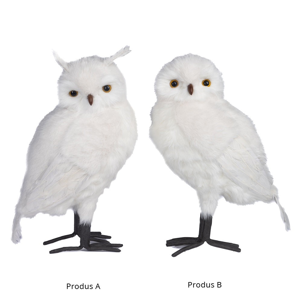 Decoratiune Bufnita Daisie, alb, 50 cm - SIMONA'S CHRISTMAS Decoratiune Bufnita Daisie, alb, 50 cm - SIMONA'S CHRISTMAS