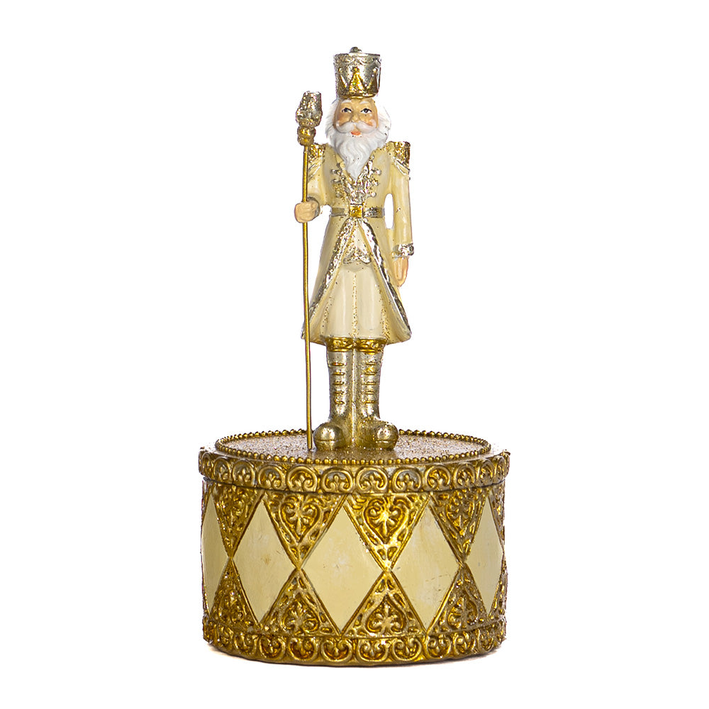 Decoratiune Cutie Spargator de Nuci Blake, crem/auriu, 14 cm - SIMONA'S CHRISTMAS Decoratiune Cutie Spargator de Nuci Blake, crem/auriu, 14 cm - SIMONA'S CHRISTMAS