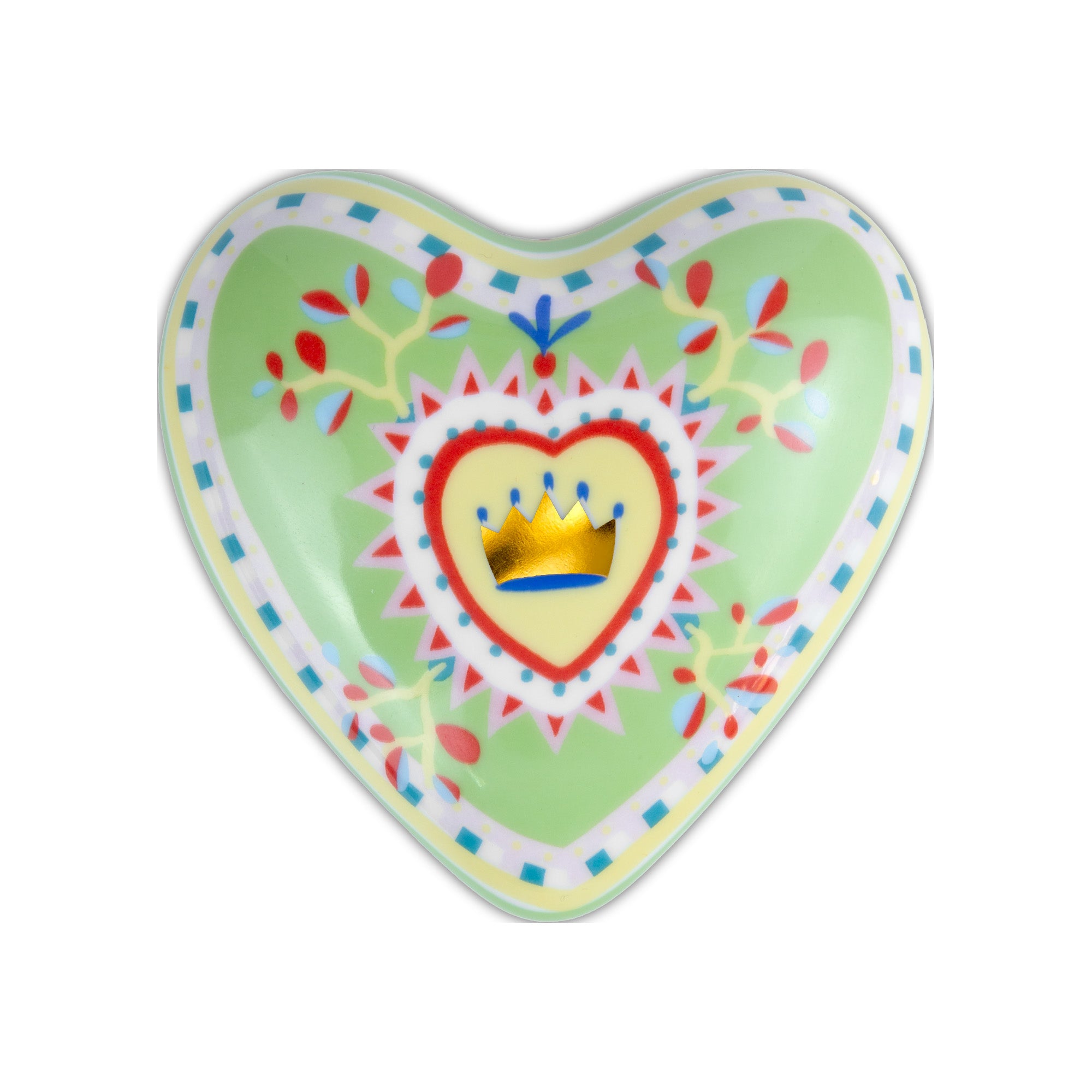 Decoratiune inima din portelan, 9.5 cm, Mamma Mia Heart - BACI MILANO Decoratiune inima din portelan, 9.5 cm, Mamma Mia Heart - BACI MILANO
