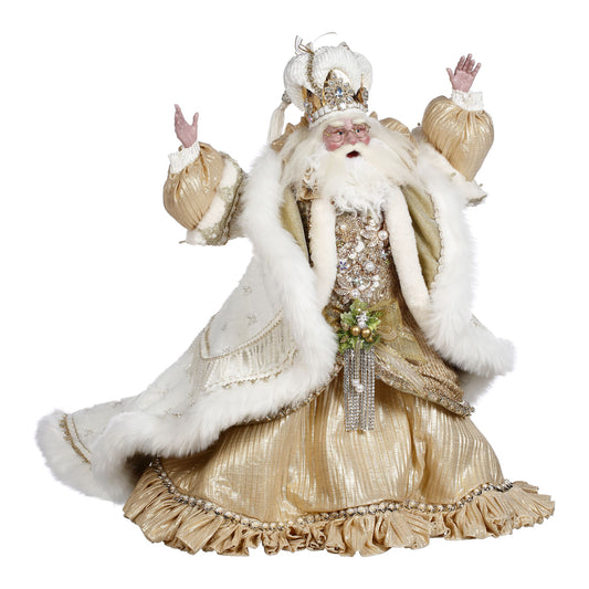 Decoratiune Mos Craciun Mr Versailles, crem/auriu, Editie Limitata - SIMONA'S CHRISTMAS