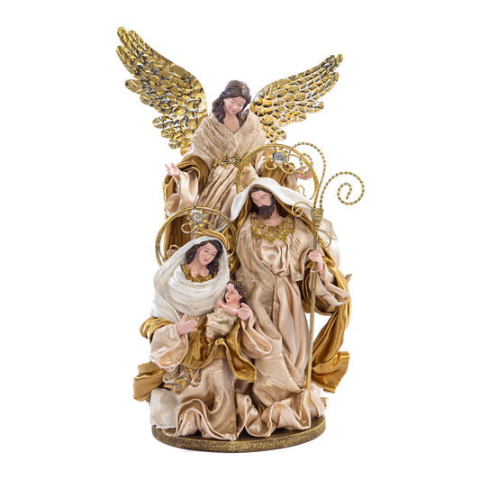 Decoratiune Scena nastere Mackintosh, crem/alb, 34 cm - SIMONA'S CHRISTMAS