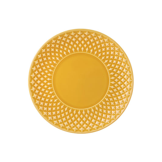 Farfurie bread and butter, galben, 17 cm, Bicos - BORDALLO PINHEIRO
