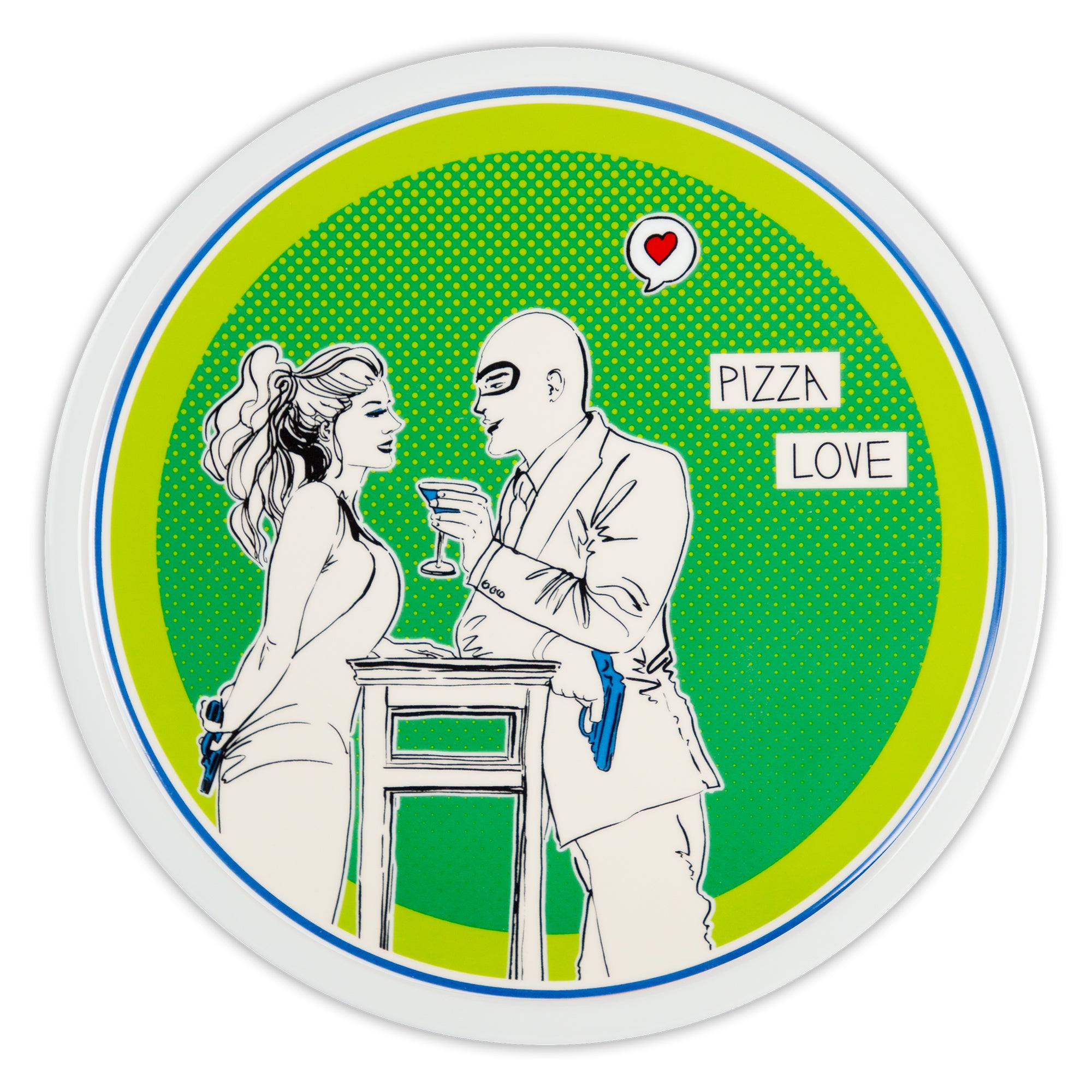 Farfurie pentru pizza, 33.5 cm, verde, Gulp - BACI MILANO Farfurie pentru pizza, 33.5 cm, verde, Gulp - BACI MILANO