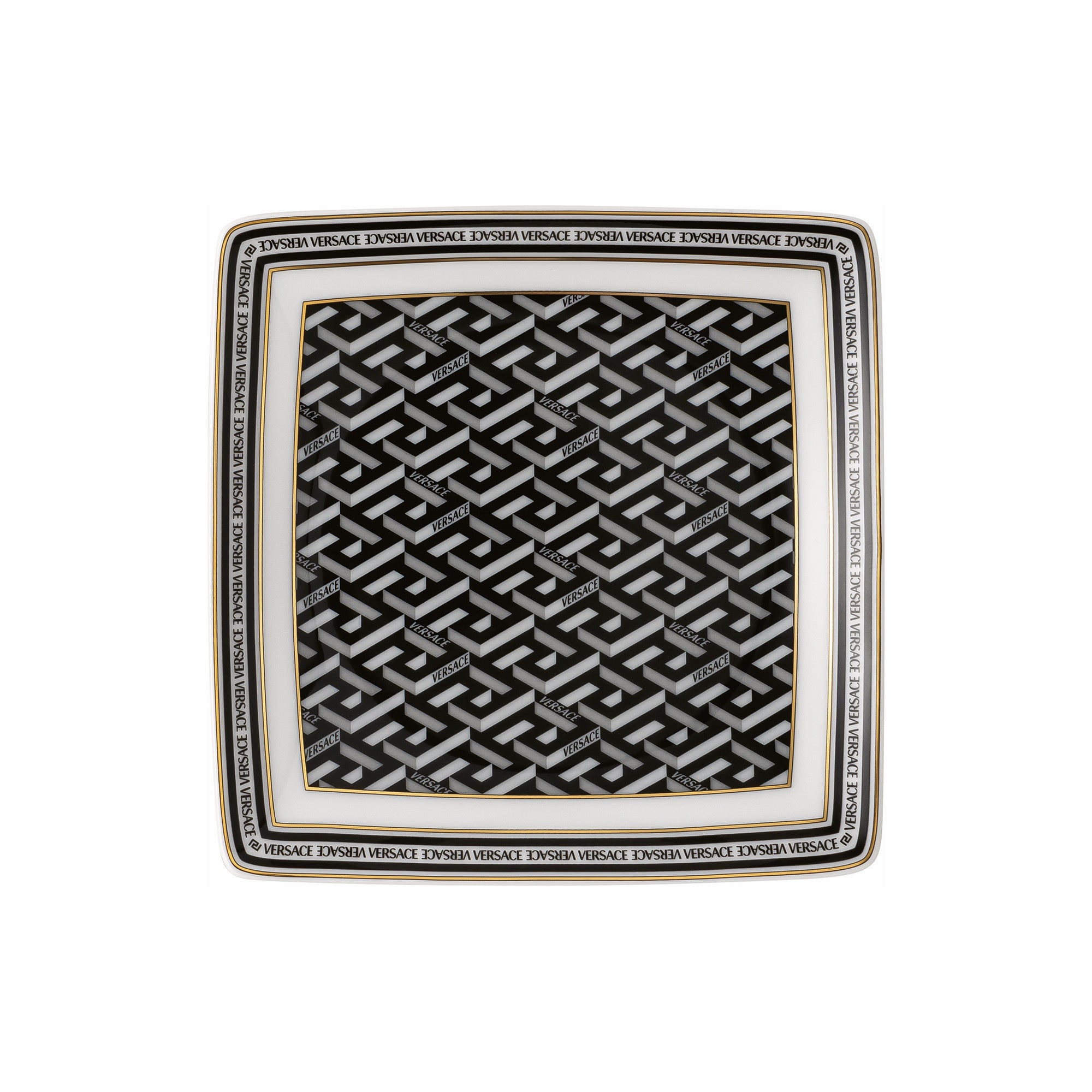 Vide-poche din portelan, La Greca Signature Black - VERSACE Vide-poche din portelan, La Greca Signature Black - VERSACE