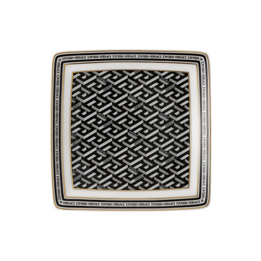 Vide-poche din portelan, La Greca Signature Black - VERSACE