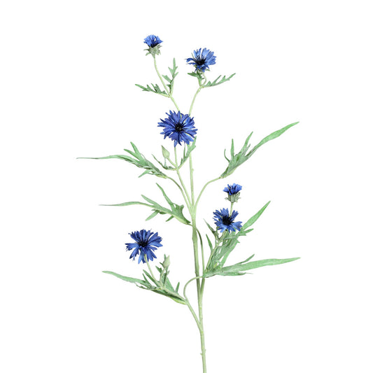 Floare decorativa Cornflower, albastru, 91 cm - SIMONA'S COLLECTION
