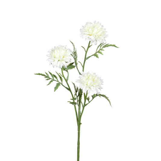 Floare decorativa Crizantema, crem, 64 cm - SIMONA'S COLLECTION