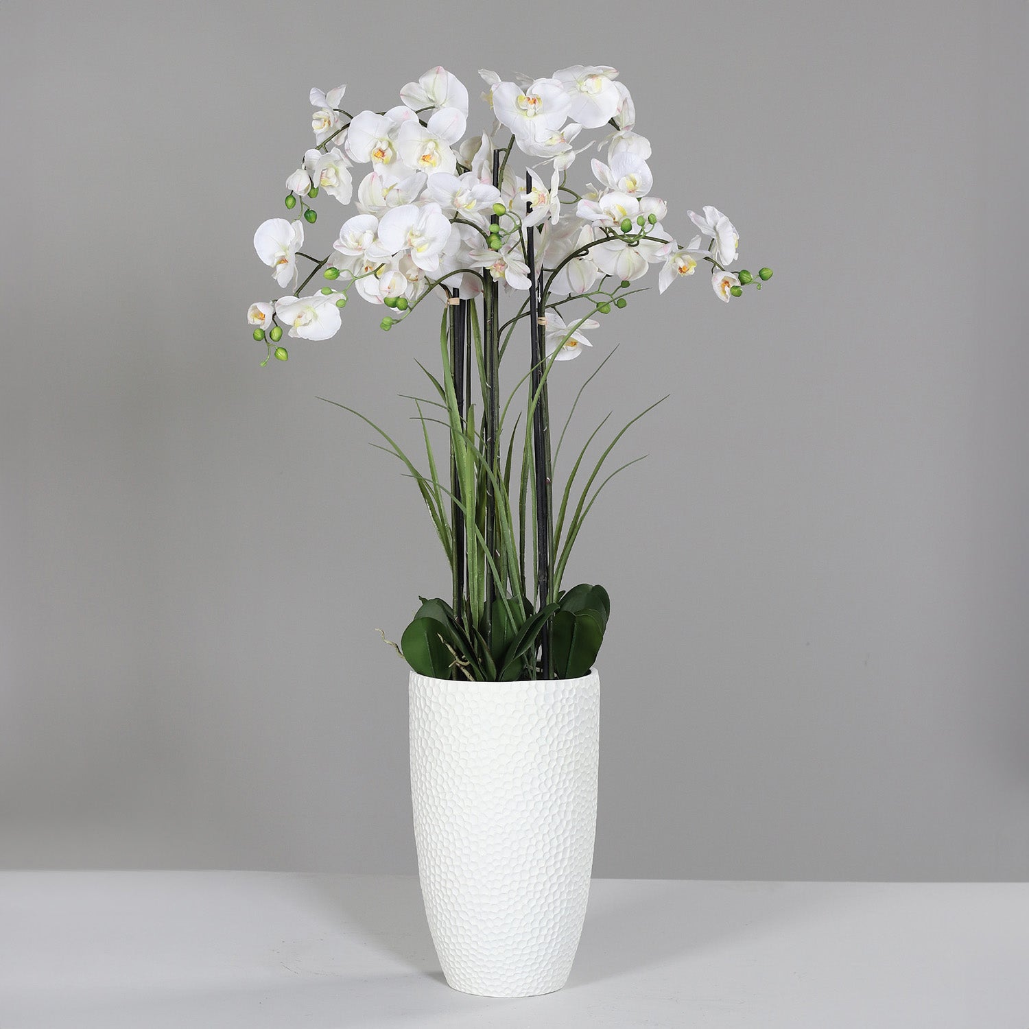 Floare decorativa in ghiveci alb, Orhidee Phalaenopsis, 130 cm - SIMONA'S COLLECTION Floare decorativa in ghiveci alb, Orhidee Phalaenopsis, 130 cm - SIMONA'S COLLECTION