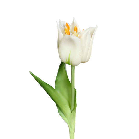 Floare decorativa Lalea Lily, crem, 24 cm - SIMONA'S COLLECTION