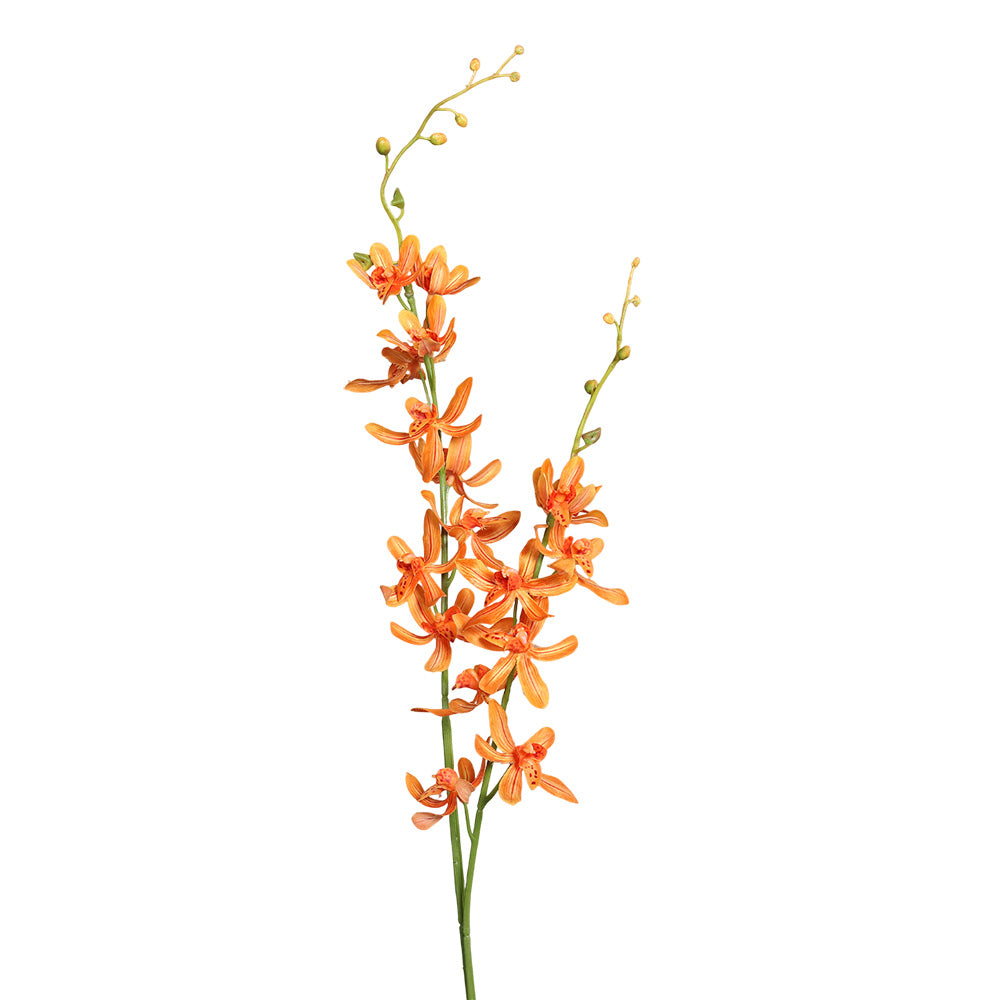 Floare decorativa Orhidee Cymbidium, portocaliu, 90 cm - SIMONA'S COLLECTION Floare decorativa Orhidee Cymbidium, portocaliu, 90 cm - SIMONA'S COLLECTION