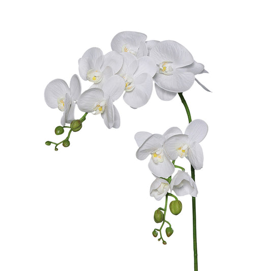 Floare decorativa Orhidee Phalaenopis, alb, 97 cm - SIMONA'S COLLECTION