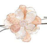 Floare decorativa pentru brad, Magnolia, somon, 15 cm, SIMONA'S CHRISTMAS Floare decorativa pentru brad, Magnolia, somon, 15 cm, SIMONA'S CHRISTMAS