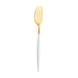 Furculita pentru desert placata cu aur, Mio White Gold Matte - CUTIPOL Furculita pentru desert placata cu aur, Mio White Gold Matte - CUTIPOL