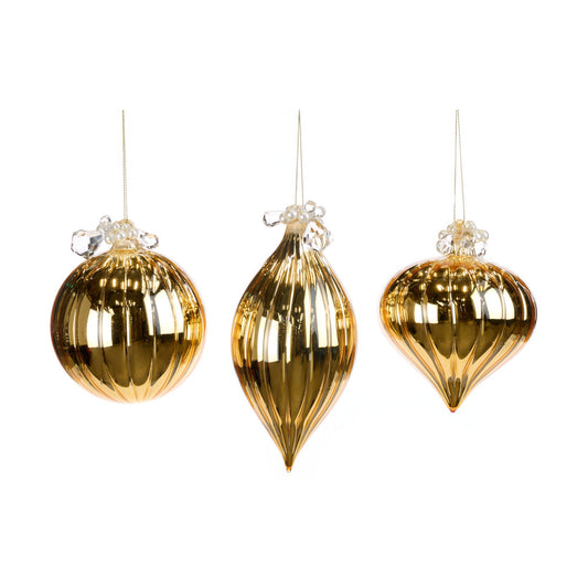 Glob decorativ Ailsa Jewel, auriu, 10 cm - SIMONA'S CHRISTMAS