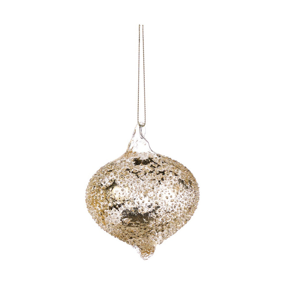 Glob decorativ Crush, auriu/transparent, 8 cm - SIMONA'S CHRISTMAS Glob decorativ Crush, auriu/transparent, 8 cm - SIMONA'S CHRISTMAS