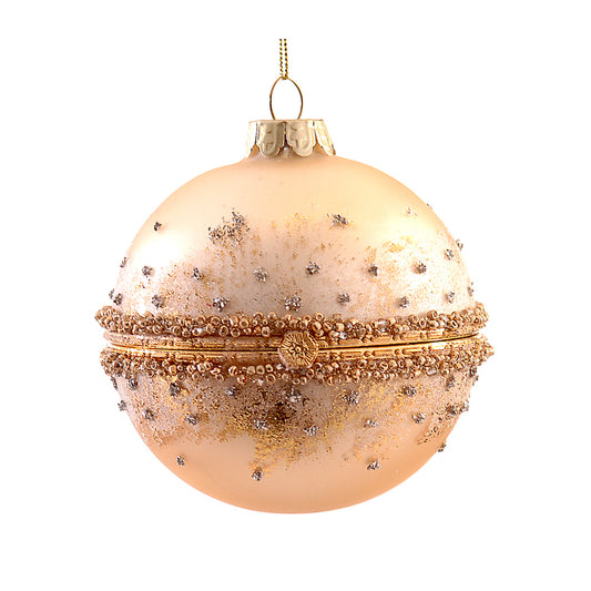 Glob decorativ cu deschidere, auriu, 8 cm - SIMONA'S CHRISTMAS