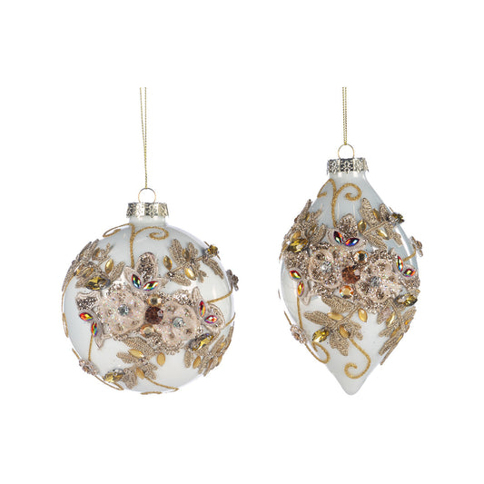 Glob decorativ Maisie Jewel, auriu/transparent, 14 cm - SIMONA'S CHRISTMAS