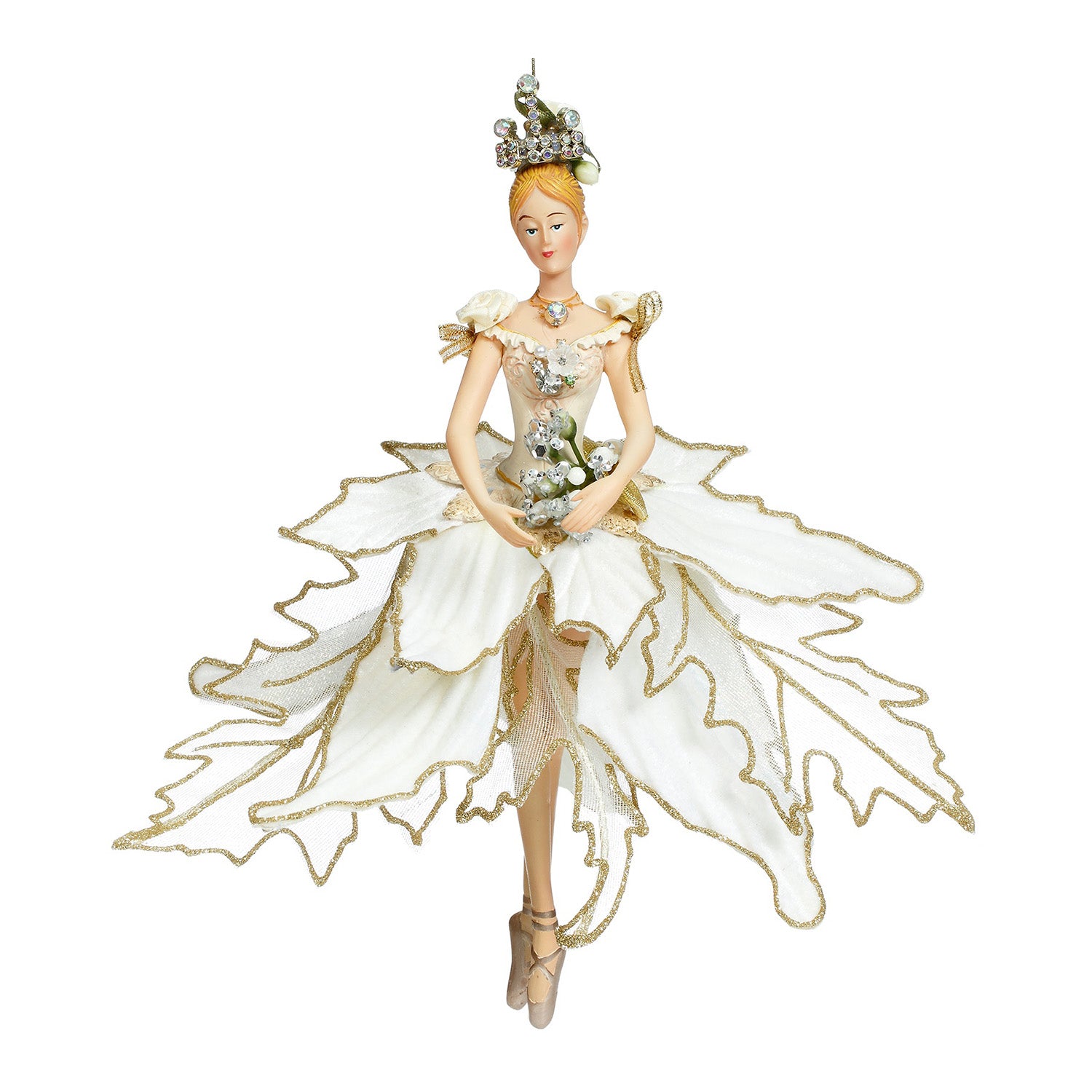 Ornament pentru brad, Balerina Bijoux, alb, 23 cm - SIMONA'S CHRISTMAS Ornament pentru brad, Balerina Bijoux, alb, 23 cm - SIMONA'S CHRISTMAS