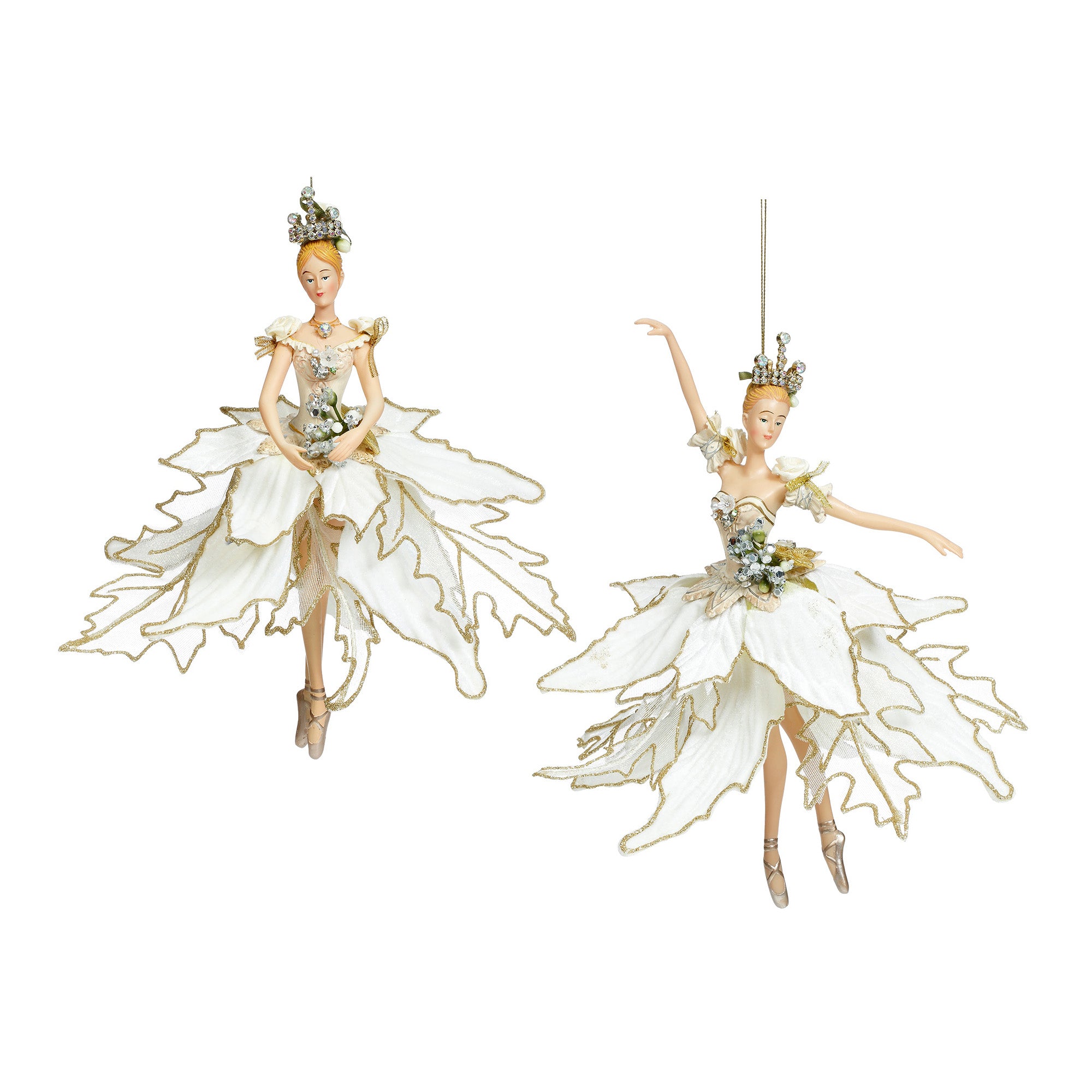 Ornament pentru brad, Balerina Bijoux, alb, 23 cm - SIMONA'S CHRISTMAS Ornament pentru brad, Balerina Bijoux, alb, 23 cm - SIMONA'S CHRISTMAS