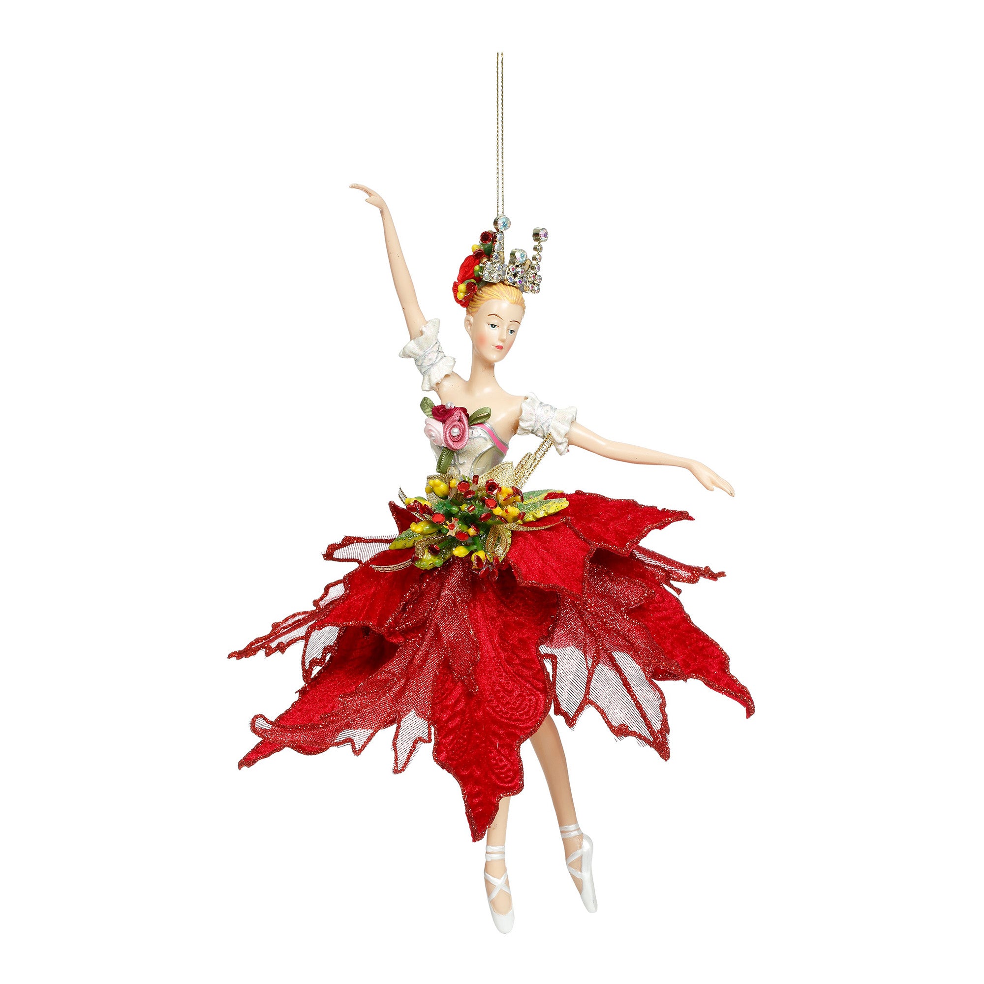 Ornament pentru brad, Balerina Bijoux, rosu, 23 cm - SIMONA'S CHRISTMAS Ornament pentru brad, Balerina Bijoux, rosu, 23 cm - SIMONA'S CHRISTMAS