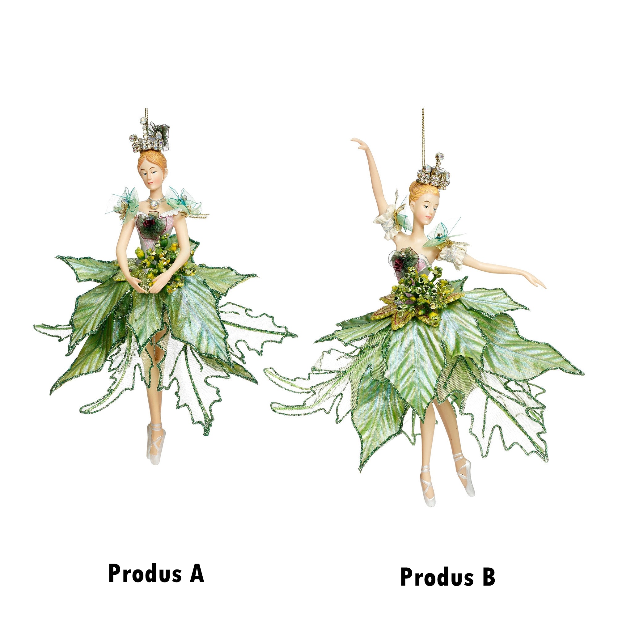 Ornament pentru brad, Balerina Bijoux, verde, 23 cm - SIMONA'S CHRISTMAS Ornament pentru brad, Balerina Bijoux, verde, 23 cm - SIMONA'S CHRISTMAS