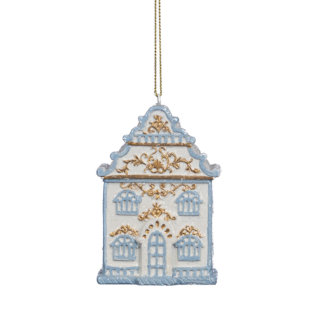 Ornament pentru brad, Casuta Delft, albastru/alb, 8 cm, SIMONA'S CHRISTMAS Ornament pentru brad, Casuta Delft, albastru/alb, 8 cm, SIMONA'S CHRISTMAS