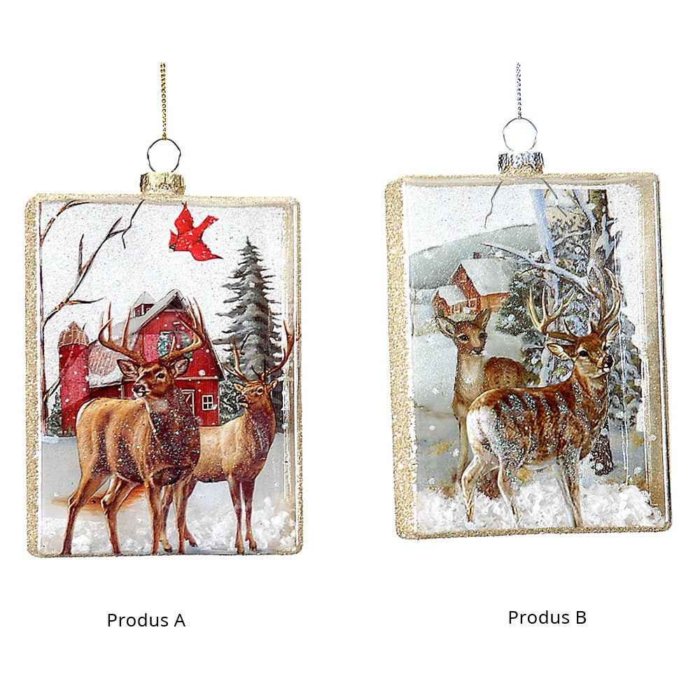 Ornament pentru brad, Cerbi, 14 cm - SIMONA'S CHRISTMAS Ornament pentru brad, Cerbi, 14 cm - SIMONA'S CHRISTMAS