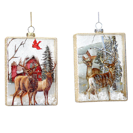 Ornament pentru brad, Cerbi, 14 cm - SIMONA'S CHRISTMAS