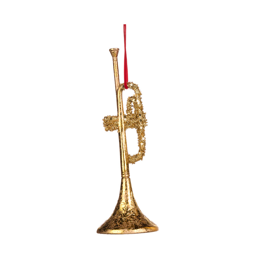 Ornament pentru brad, Instrument Muzical, auriu, 19 cm - SIMONA'S CHRISTMAS Ornament pentru brad, Instrument Muzical, auriu, 19 cm - SIMONA'S CHRISTMAS
