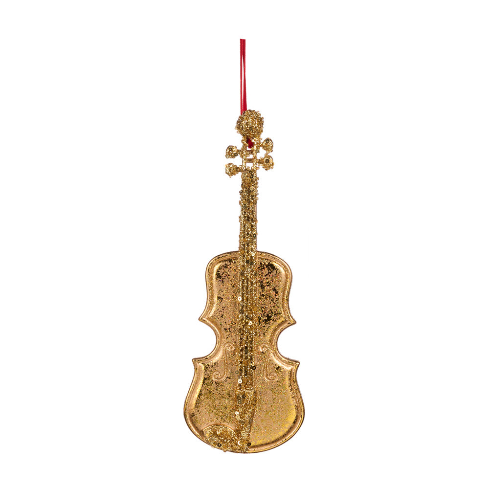 Ornament pentru brad, Instrument Muzical, auriu, 19 cm - SIMONA'S CHRISTMAS Ornament pentru brad, Instrument Muzical, auriu, 19 cm - SIMONA'S CHRISTMAS