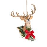 Ornament pentru brad, Ren/Elan cu coronita, maro/rosu, 11 cm, SIMONA'S CHRISTMAS Ornament pentru brad, Ren/Elan cu coronita, maro/rosu, 11 cm, SIMONA'S CHRISTMAS