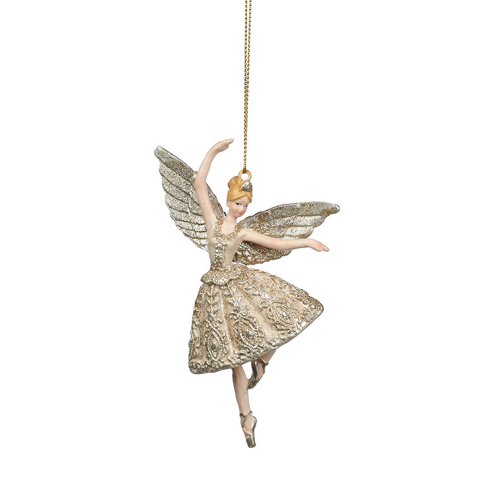 Ornament pentru brad, Zana Audrey, auriu, 12 cm - SIMONA'S CHRISTMAS Ornament pentru brad, Zana Audrey, auriu, 12 cm - SIMONA'S CHRISTMAS