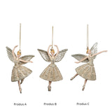 Ornament pentru brad, Zana Audrey, auriu, 12 cm - SIMONA'S CHRISTMAS Ornament pentru brad, Zana Audrey, auriu, 12 cm - SIMONA'S CHRISTMAS