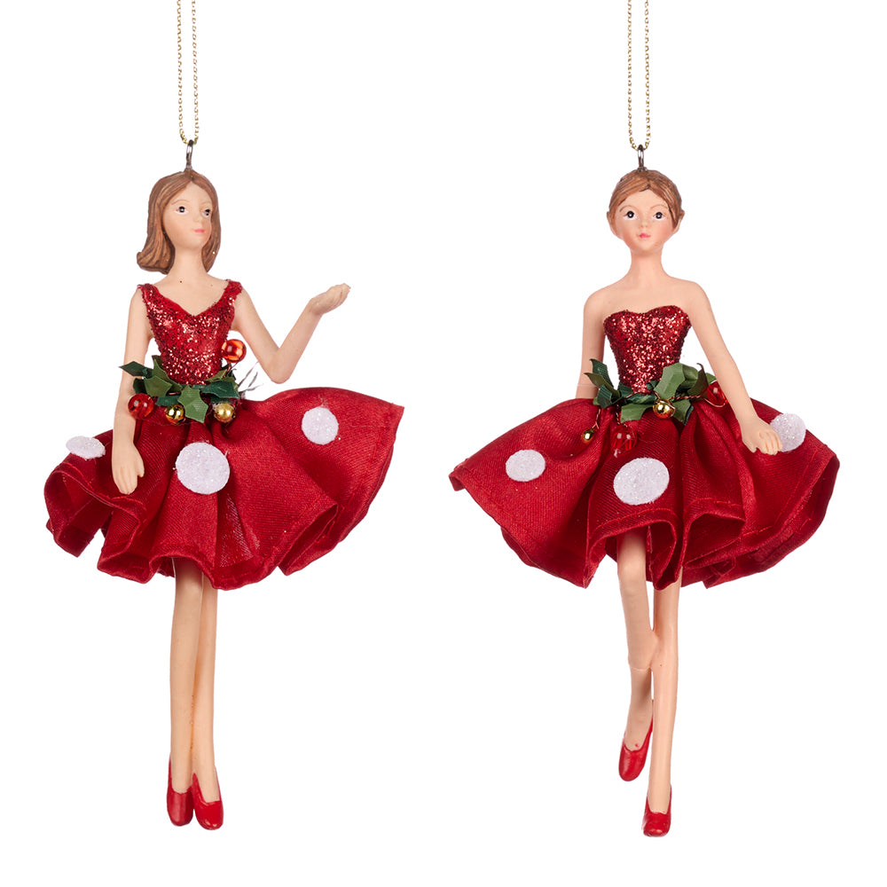 Ornament pentru brad, Zana Ciuperca, rosu/alb, 14 cm - SIMONA'S CHRISTMAS Ornament pentru brad, Zana Ciuperca, rosu/alb, 14 cm - SIMONA'S CHRISTMAS