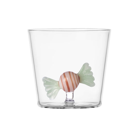 Pahar pentru apa, 8 cm, Green/Red Candy, Nutcracker by Alessandra Baldereschi - ICHENDORF