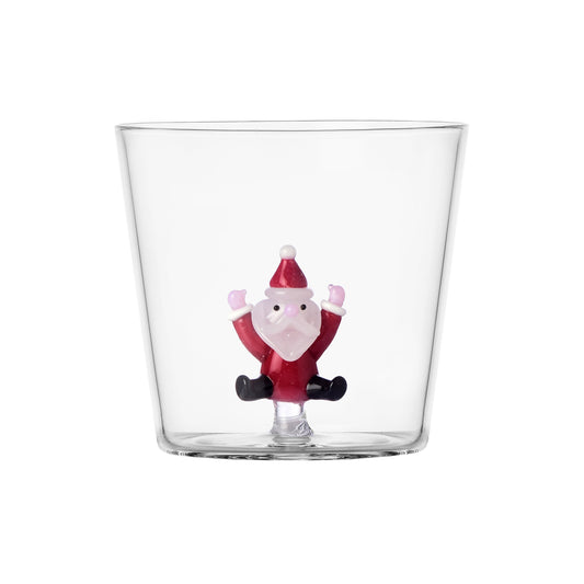 Pahar pentru apa, 8 cm, Jumping Santa Claus, Christmas Tales by Alessandra Baldereschi - ICHENDORF