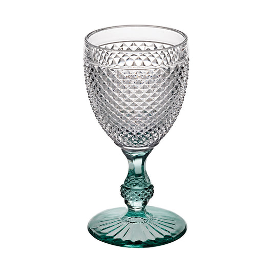 Pahar pentru vin, 280 ml, Bicos Bicolor Mint Green Stem - VISTA ALEGRE