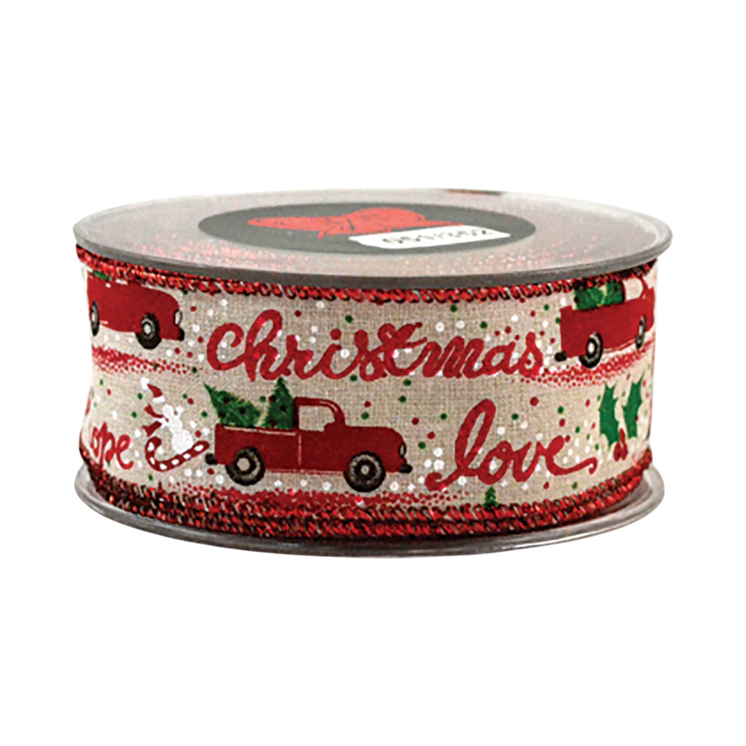 Panglica decorativa Christmas Love, rosu/ivoar, 4.3 cm x 9 m - SIMONA'S CHRISTMAS Panglica decorativa Christmas Love, rosu/ivoar, 4.3 cm x 9 m - SIMONA'S CHRISTMAS