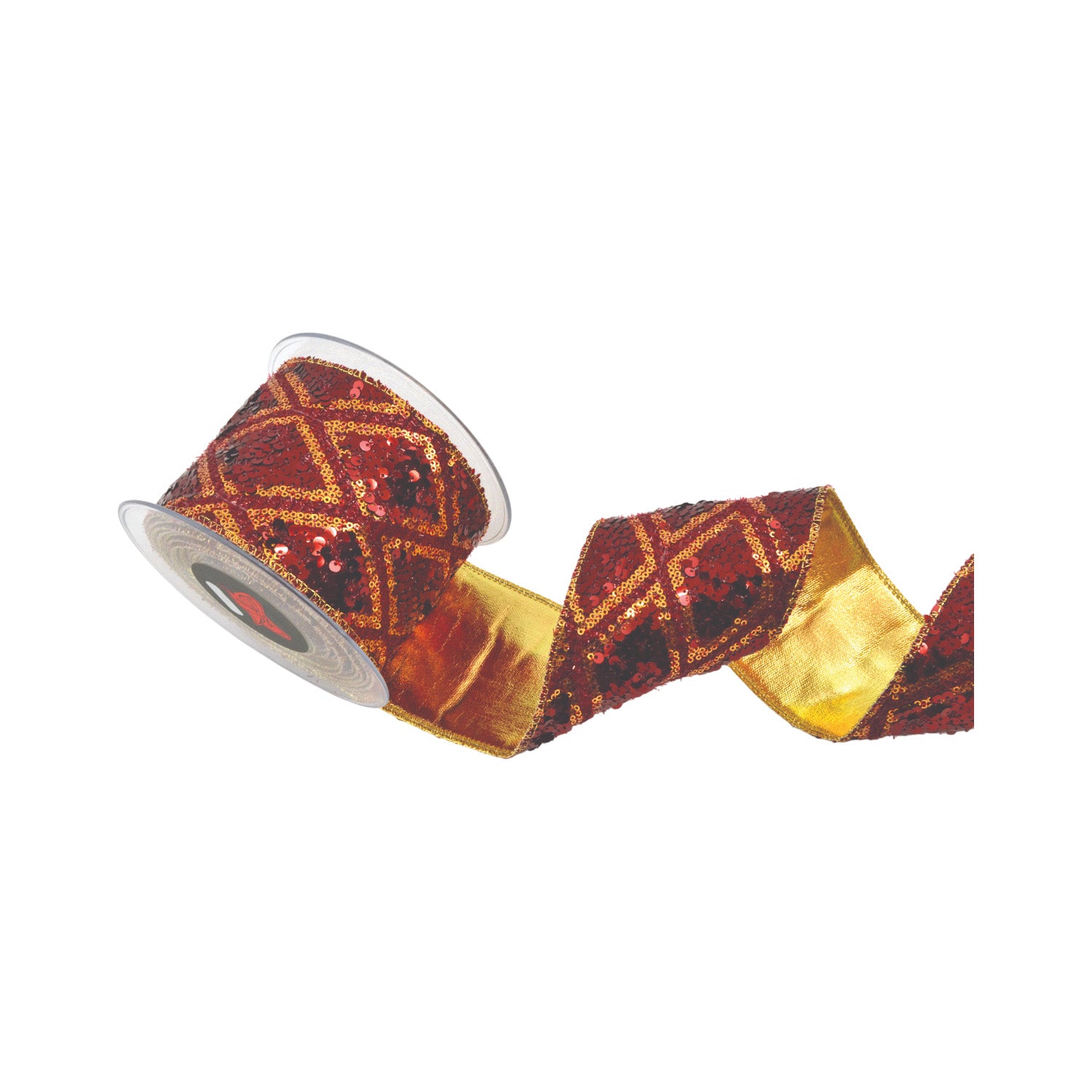 Panglica decorativa Juliet, rosu/auriu, 10 cm x 4.5 m - SIMONA'S CHRISTMAS Panglica decorativa Juliet, rosu/auriu, 10 cm x 4.5 m - SIMONA'S CHRISTMAS